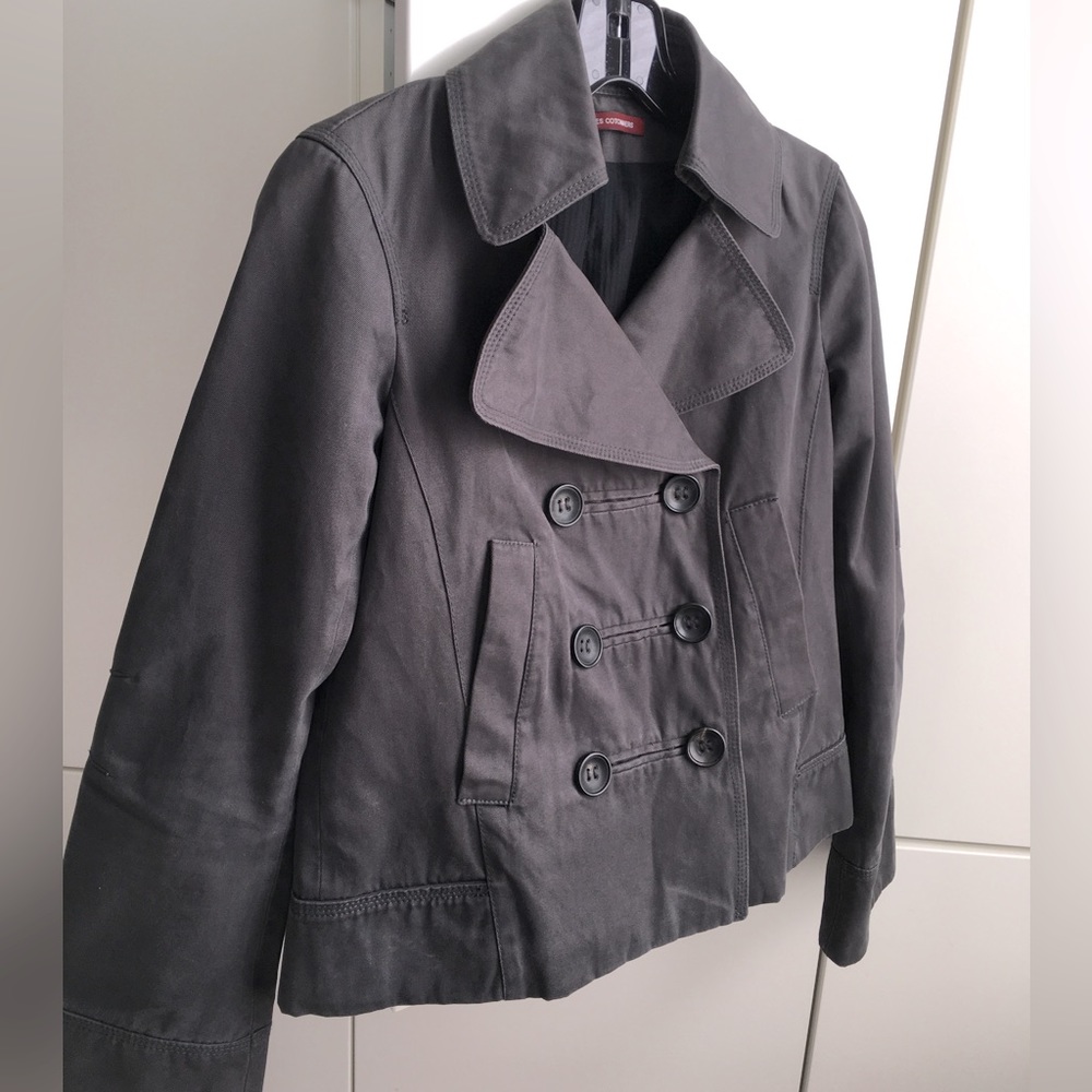 Comptoir des Cotonniers grey canvas jacket